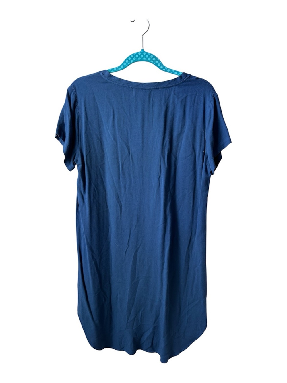Anthropologie cloth & stone Navy V-Neck Crispin Mini Tunic Dress/T-Shirt Dress - Picture 3 of 7